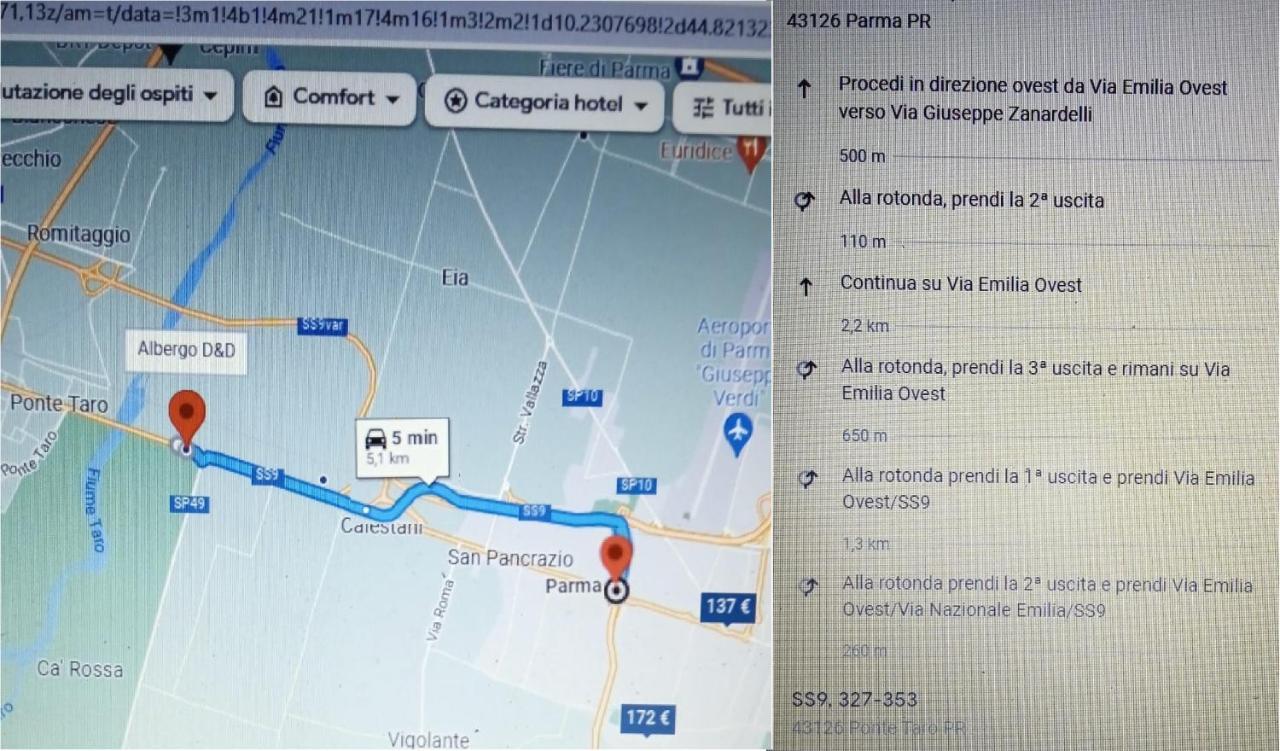 Albergo Elena 3 Via Emilia Ovest 347 Parma Eksteriør bilde